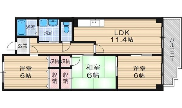 マーコートの物件間取画像